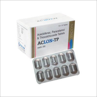 Aceclofenac Paracetamol &Thiocolchicoside Tablet Organic Medicine