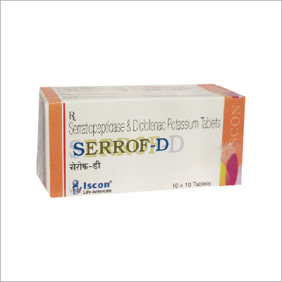 Diclofenac Potassium & Serratiopeptidase Tablets General Medicines