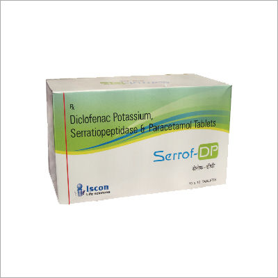 Serratiopeptidase Diclo. Pot. Paracetamol Tablets