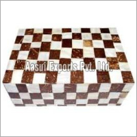 Horn and Bone Chess Board Set