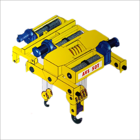 Double Girder Crane Trolley - Steel, Yellow, 5-50 Tons, 6-30M Lift | Heavy Lifting, Smooth Operation, Durable Design