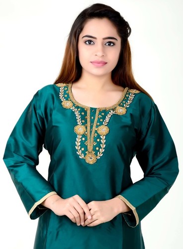 Silk Handwork Tapetta Kurtis