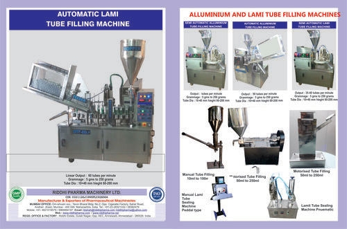 Stainless Steel Tube Filling Machine