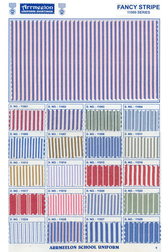 Fancy Stripe Uniform Fabric By VINOD TEXTILES