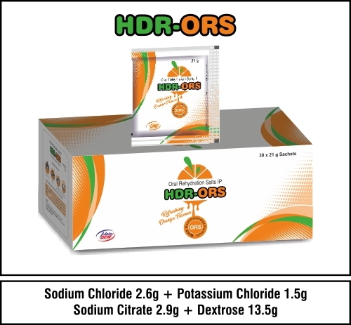 Sodium Chloride  2.6g+Polassium Chloride 1.5g+Sodium Citrate 2.9g+Dextrose 13.5g