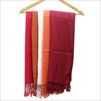 Red Plain Viscose Shawl