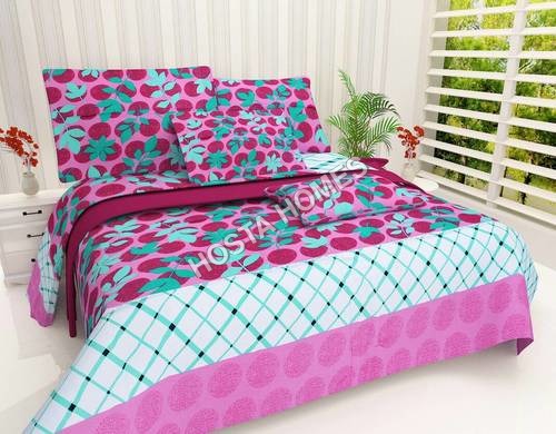Leaf Design Printed Cotton Bed Sheet