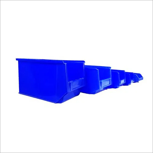 thumbnail image 2 of Blue Plastic Stackable Parts Storage Bins - Industrial Quality, For Workshop & Organization 2 of 14