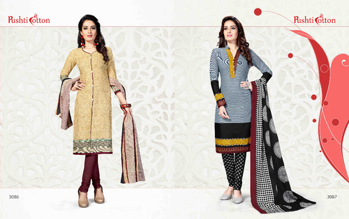 Cotton fabric printed dress materials pushti silsila vol-3