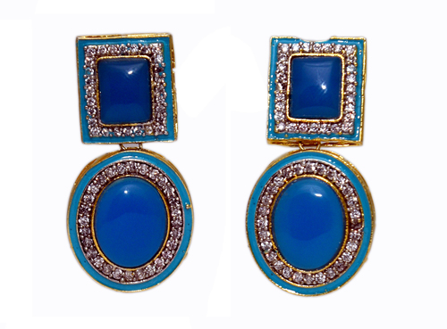 Blue Stone Earrings