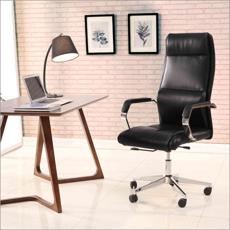 Leather High Back Chair