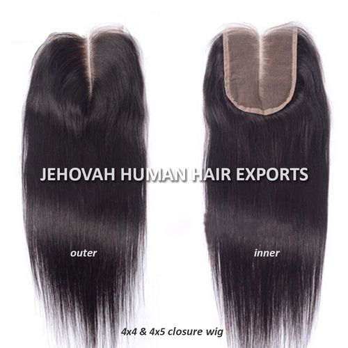 Natural Color Closure Hair Wig