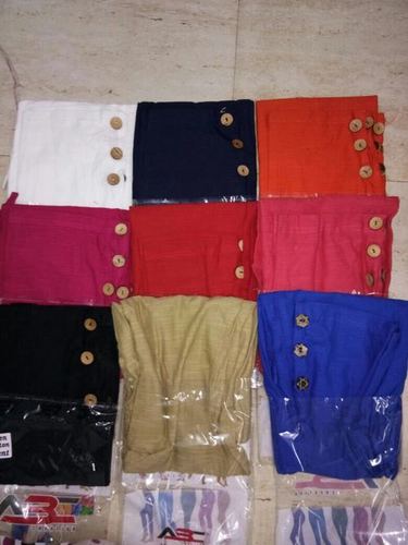 Multi Colour Linen Office Pants For Women