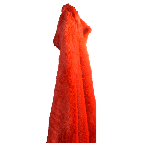Red Artificial Fur Fabric
