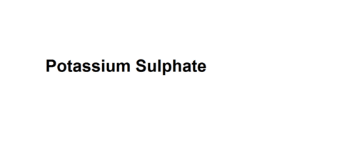 Potassium Sulphate
