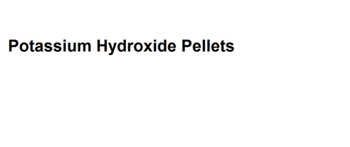 Potassium Hydroxide Pellets By B SHAH & SONS