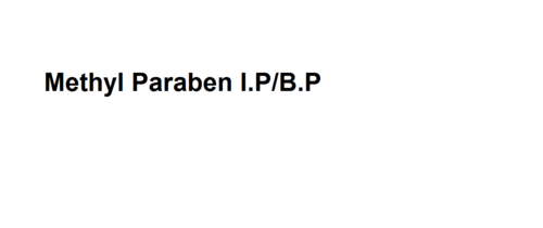 Methyl Paraben I.P/B.P