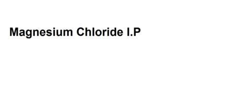 Magnesium Chloride I.P