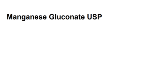 Manganese Gluconate