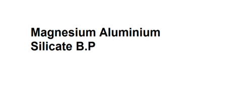 Magnesium Aluminium Silicate By B SHAH & SONS