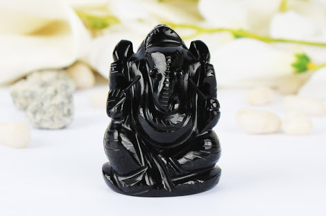 Gemstone Ganesha Statues