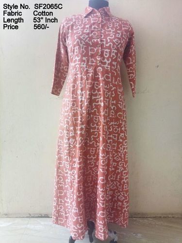 Jaipuri Kurtis - Cotton Fabric, M-XXL Size, 3/4th Sleeve, Printed Design | Ethnic, Casual, Party Wear for Girls, Perfect for Spring & Summer