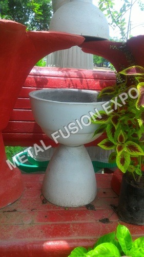 Horn Concrete Planter