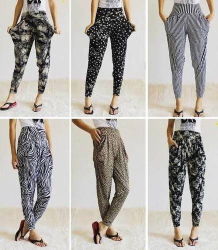 Stylish Heram Pants - Polyester Spandex, Multicolor Print, Various Sizes Available | Anti-UV, Anti-Wrinkle, Breathable, Washable