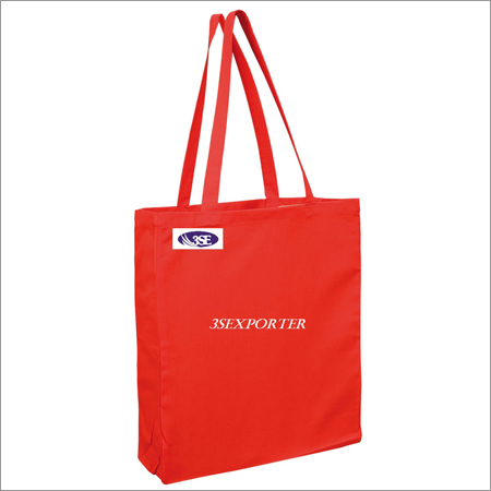 लाल सूती बैग