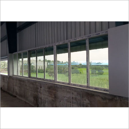 Aluminium Sliding Window - Aluminum Alloy, Custom Size , Powder Coated Finish, Sliding Open Style, Center Lock Handle Position, Custom Color Options