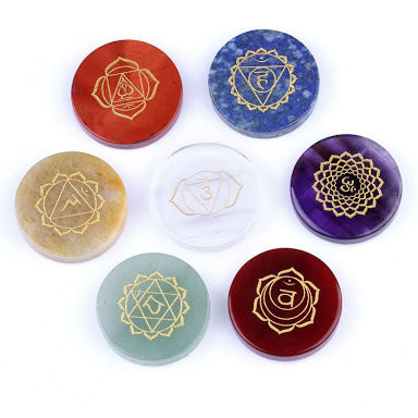 7 Chakra Engraved Set