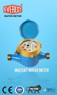 Everest Multi Jet Water Meter Class B Dn20 - Material: Brass