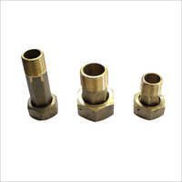 Polished Brass Nut Nipple
