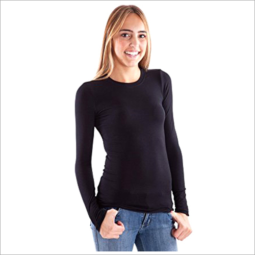 Woman Plain Long Sleeve T-Shirt