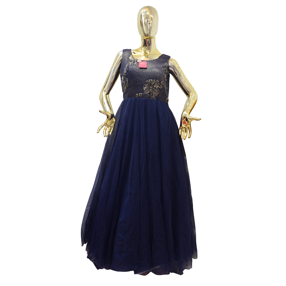 Navy Blue Ladies Gown