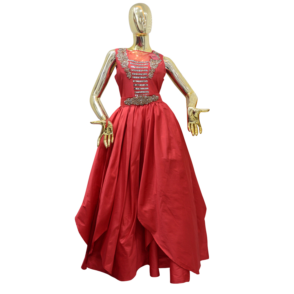 Red Ladies Designer Gown
