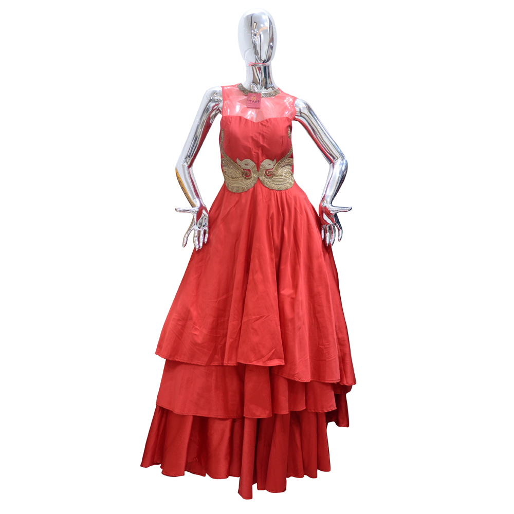 Red Ladies Designer Gown