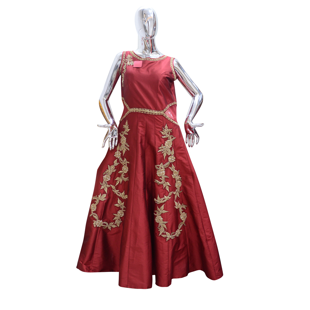 Red Ladies Designer Gown