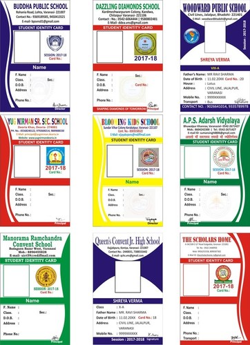 School Plastic Id Card Designs