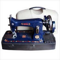 Needle Feed Sewing Machine - Metal, 40x20x30 Cm, Blue | Double Needles, Easy Operation, Maintenance Free, Versatile For Shirts & Curtains