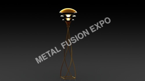 A Mushroom Floor Lamp - Metal 150-200cm Metallic Finish | LED IP44 Warm Light Indoor/Outdoor Customizable