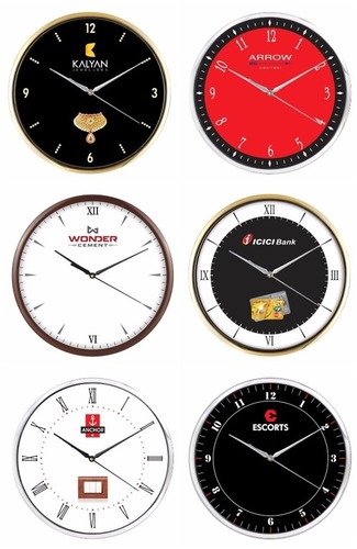 Round Wall Clock - High-Quality Material Dimension 11" Round with Dial Size 10.08" Round Golden Finish & Chrome Finish | Lightweight Perfect Design & Finish