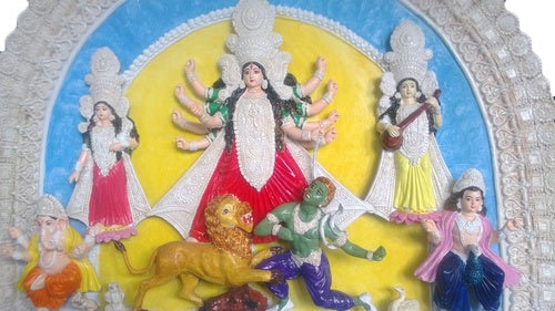 Customized Durga 3D Wall Mural