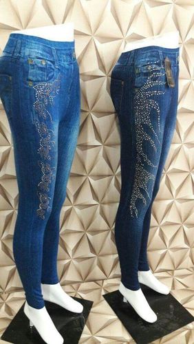 As Given In Pictures Diamond Work Jeggings