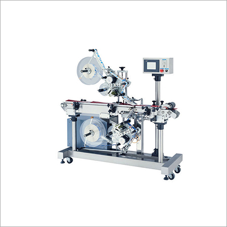 Silver Vertical Sticker Labeling Machine