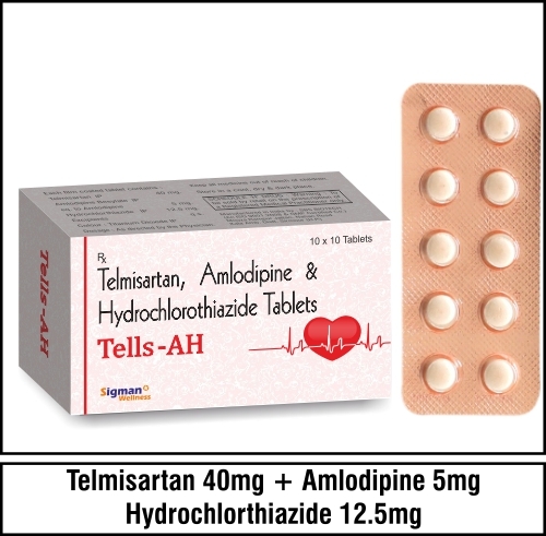 Telmisartan  40mg+Amlodipine 5mg+Hydrochlorthiazide 12.5mg