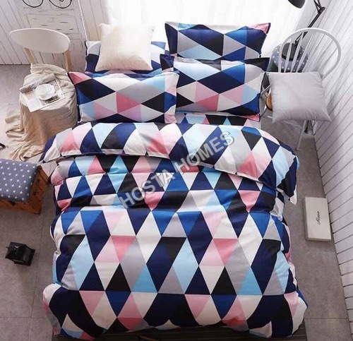 Abstract Design Cotton Multicolor Comforter Set 4 Pcs