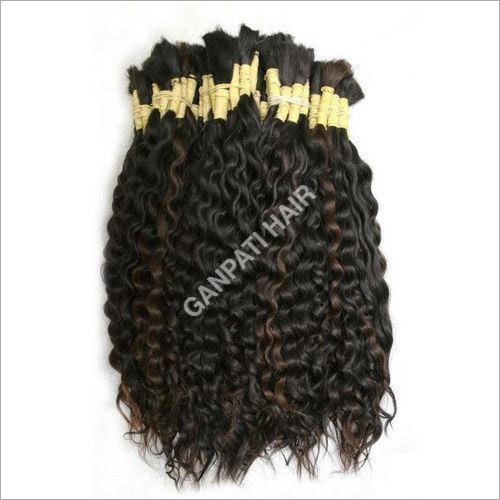 Black And Brown Peruvian Bulk Hair