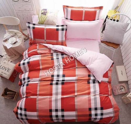 Multicolor Reversible Cotton Comforter Set 4 Pcs