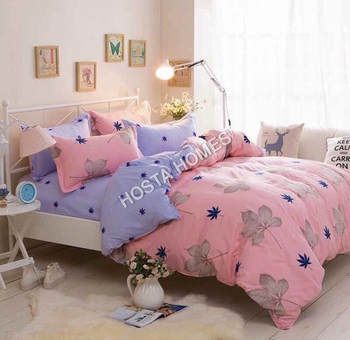 Floral Printed Cotton Comforter Set 4 Piece
